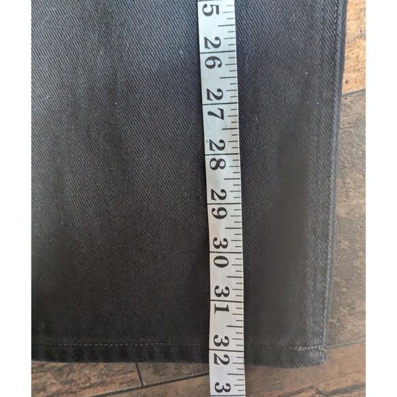 EMPYRE Relaxed Baggy Jeans Black Y2K Skater Wide Leg Denim W28 L32 - Picture 4 of 5